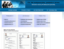 Tablet Screenshot of cvlistmotywacyjny.pl